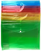 Optima 02.00720 Irattasak  a/4 patentos átlátszó színes vegyes 12 darabos kép