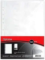 Optima 02.00751 Lefűzhető genotherm  a/4 60 mikron víztiszta 50 darabos kép