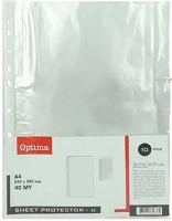 Optima 02.01133 Lefűzhető genotherm  a/4 40 mikron narancsos 10 darabos kép