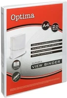 Optima 02.01394 Gyűrűskönyv  panorámás a/4 2 gyűrű 25mm fehér kép
