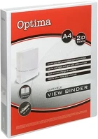 Optima 02.01395 Gyűrűskönyv  panorámás a/4 2 gyűrű 38mm fehér kép