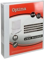 Optima 02.01396 Gyűrűskönyv  panorámás a/4 2 gyűrű 50mm fehér kép