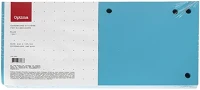 Optima 02.01401 Elválasztócsík  105x240mm kék 100 darabos kép