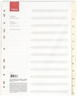 Optima 02.01411 Regiszter  a/4 karton 1-12 kép