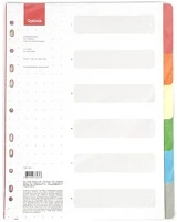 Optima 02.01413 Regiszter  a/4 karton 6 színű kép