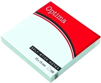 Optima 03.00199 Öntapadós jegyzettömb  75x75mm pasztell kék 100 lap kép