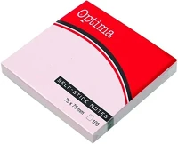 Optima 03.00200 Öntapadós jegyzettömb  75x75mm pasztell rózsa 100 lap kép
