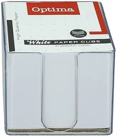 Optima 03.00739 Kockatömb fehér  9x9x9 cm műanyag tartóban kép