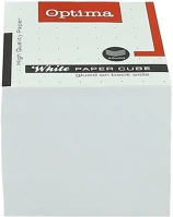 Optima 03.00740 Kockatömb fehér  9x9x9 cm ragasztott kép