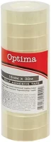 Optima 06.00406 Ragasztószalag  víztiszta 15mmx33m átlátszó 10 darabos kép