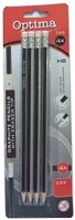 Optima 07.00804 Grafitceruza  hb hatszögletű radíros 4 darabos kép
