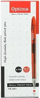 Optima 07.0351504 Golyóstoll  nyomógombos tb 401 0,7 mm piros kép