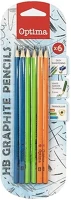 Optima 07.03527 Grafitceruza  hb háromszögletű 6 darabos kép
