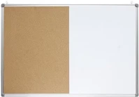 Optima 08.00002 Kombitábla  45x60 parafa/mágneses törölhető alumínium keret kép