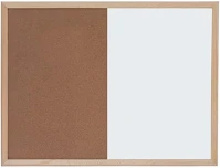 Optima 08.00241 Kombitábla  parafa mágneses fakeret 30x40 cm kép