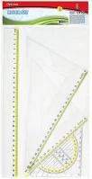 Optima 100182 Vonalzókészlet  23cm 4 db-os kép