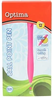 Optima 521 PINK Golyóstoll  nyomógombos 521 pink kép