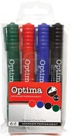 Optima 120934 Alkoholos marker  kerek 4db-os készlet kép