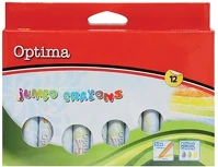 Optima 15.00870 Zsírkréta  jumbo kerek hegyezett 12 színű kép
