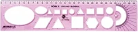 Optima 15.0125911 Sablon vonalzó  hajlékony pink 30cm kép