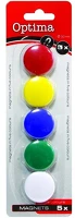 Optima 22451 Táblamágnes  25mm 5 darabos vegyes színű kép
