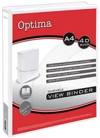 Optima 24510 Gyűrűskönyv  panorámás a/4 4gyűrű 25mm fehér kép