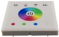 Optonica AC6319 led szalag dimmer rgb szalaghoz, fali, fehér üvegpanel, érintő kép