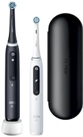 Oral-b 10PO010379 Io series 5 2 db-os matt fekete+fehér elektromos fogkefe szett kép