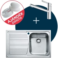 Orbit FR1301190 Franke logica line llx 611 nemesacél mosogató +  csap szett kép