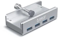 Orico MH4PU-SV /161 Usb3.0 hub - mh4pu-sv /161/(4 port, bemenet: usb-a, kimenet: 4xusb-a, rögzíthető, ezüst) kép