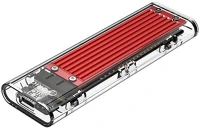 Orico TCM2-C3-RD/18 Külső m.2 ház - tcm2-c3-rd/18/ (usb-c 3.1 -> m.2 nvme, max.: 2tb, 10 gbps, piros) kép