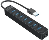 Orico TWU3-7A-BK 7x usb 3.0 hub fekete kép