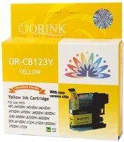 Orink BROLC123YE Brother lc123 tintapatron yellow kép
