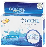 Orink T0802 Epson t0802 tintapatron cyan kép