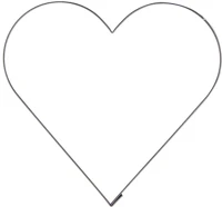 Orion 121201 Süti kiszúró - szív 4,5x4,5cm (121201) kép