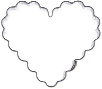 Orion 124901 Süti kiszúró - hullámos szív (124901) kép