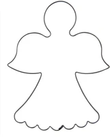 Orion 124955 Süti kiszúró - angyal 9,5x8cm (124955) kép