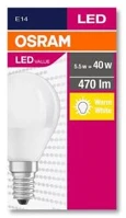 Osram COR_OLEDE1405 Led izzó, e14, kisgömb, p45, 5,7w, 470lm, 2700k (mf),  