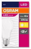 Osram COR_OLEDE2702 Led izzó, e27, gömb, a60, 5w, 470lm, 2700k (mf),  
