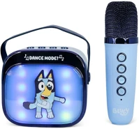 Otl technologies BL1444 Bluey popsing led light-up bluetooth karaoke speaker & microphone blue kép