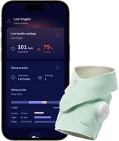 Owlet 810099090802 Dream sock okos zokni 0-18 hónapig - menta kép