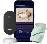Owlet 810099091274 okos babazokni 0-18 hónapig (mentazöld) + owlet dream sight™ kamera kép