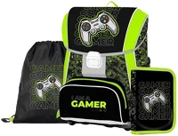Oxy 15.18723 Iskolatáska szett  premium 3 részes gamer tolltartóval és tornazsákkal kép
