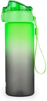 Oxy 15.18880 Kulacs  click műanyag bpa-mentes 600 ml ombre fekete-zöld kép