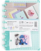 Oxy 3-40226 Spirálfüzet vonalas lego design a/5 80 lapos kék kép