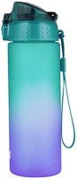 Oxy LILA-ZÖLD Kulacs  click műanyag bpa-mentes 600 ml ombre lila-zöld kép