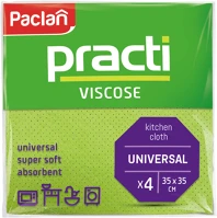 Paclan vb5900942137046 Paclan practi viscose univerzális törlőkendő 4 db 35cm*35cm