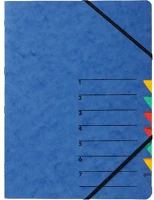 Pagna P2406102 A4 7 rekeszes kék rendezőmappa kép
