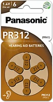 Panasonic PR312L/6LB Cink-levegő elem, pr41 6 db (pr312l/6lb) kép