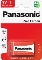 Panasonic 6F22R-1BP Red zinc 9v blokk cink-mangán tartóselem kép